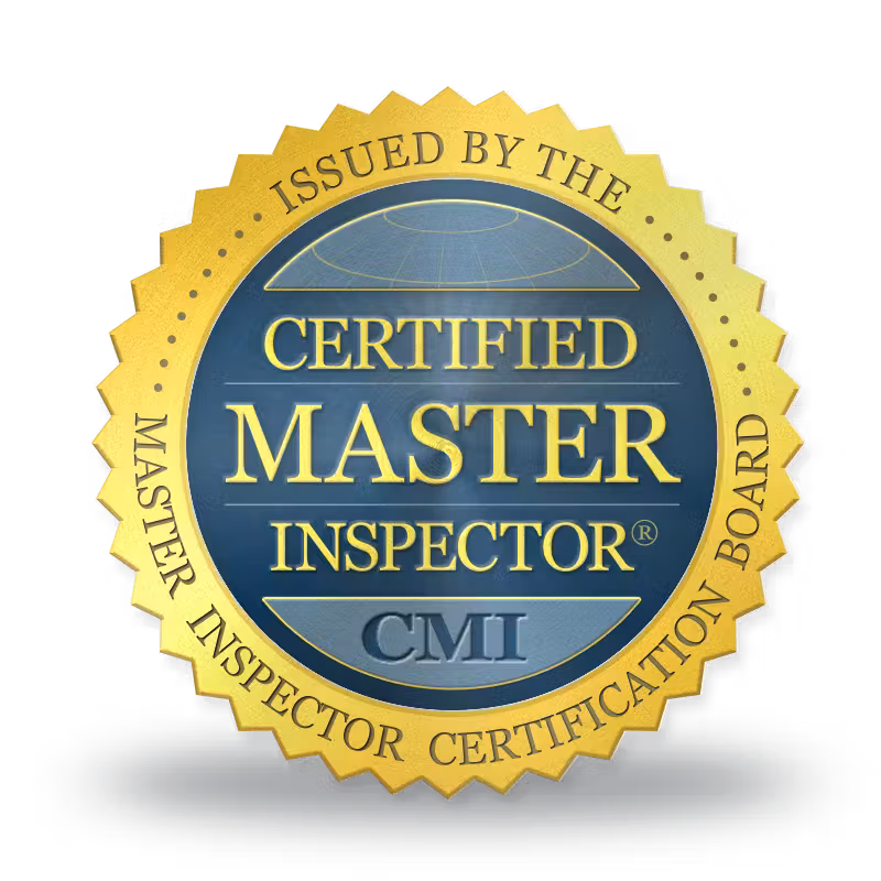 Certified Master Inspector CMI certification badge